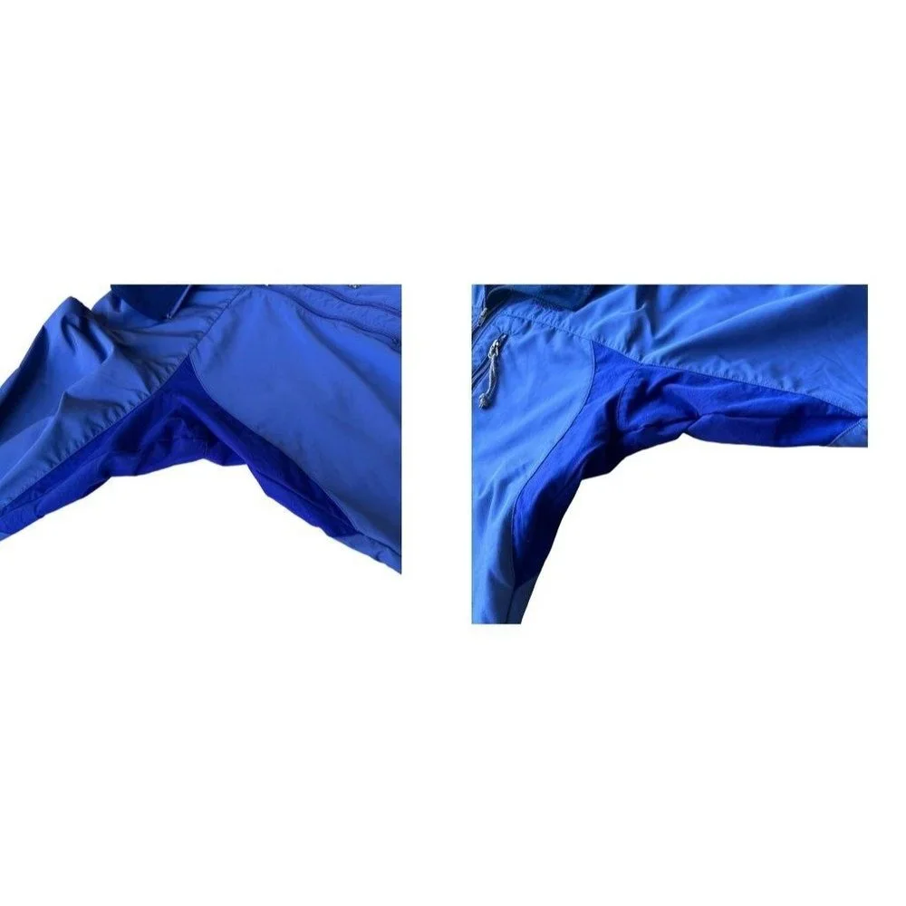 Patagonia Windbreaker Rain Jacket Unisex Small Blue Stetch Panels Zippe… - Picture 10 of 12